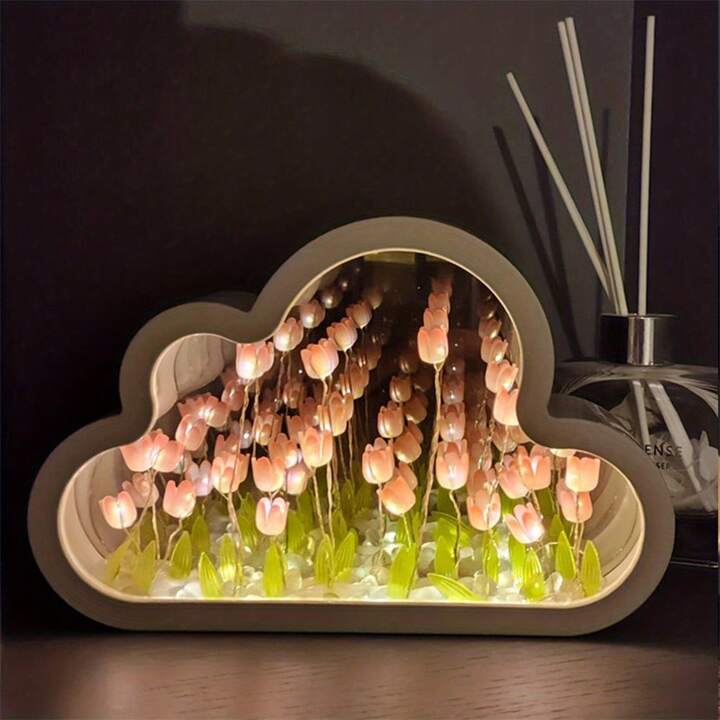 Nube Mágica de Tulipanes con Efecto Espejo