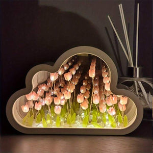 Nube Mágica de Tulipanes con Efecto Espejo