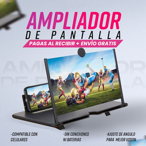 2 x 1 Amplificador de pantalla tipo lupa para celular + ENVÌO GRATIS