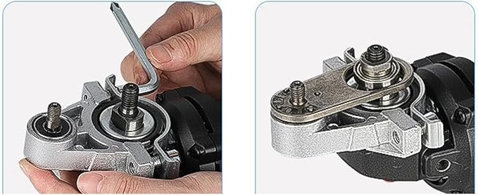 Cabezal de Conversión para Amoladora Angular | Kit Adaptador Universal de Acero de Alto Carbono con Llave – Ideal para Pulido y Carpintería