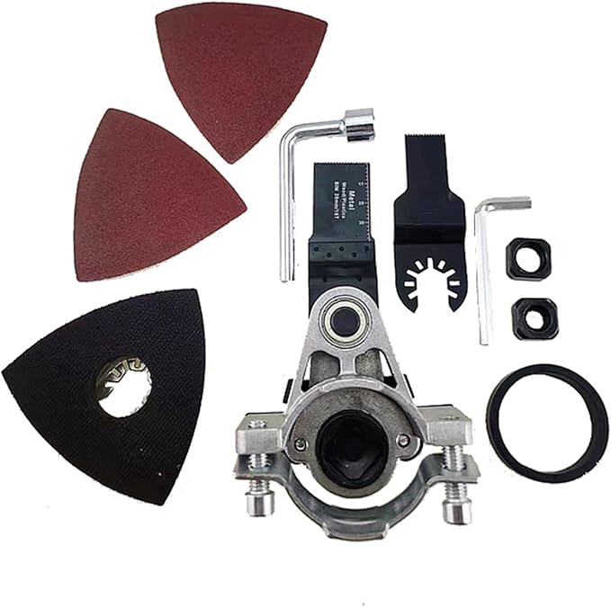 Cabezal de Conversión para Amoladora Angular | Kit Adaptador Universal de Acero de Alto Carbono con Llave – Ideal para Pulido y Carpintería
