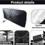 Paraguas Parasol Reflectante para Parabrisas de Coche | Bloquea Rayos UV y Calor, Mantiene el Interior Fresco, Plegable y Fácil de Usar