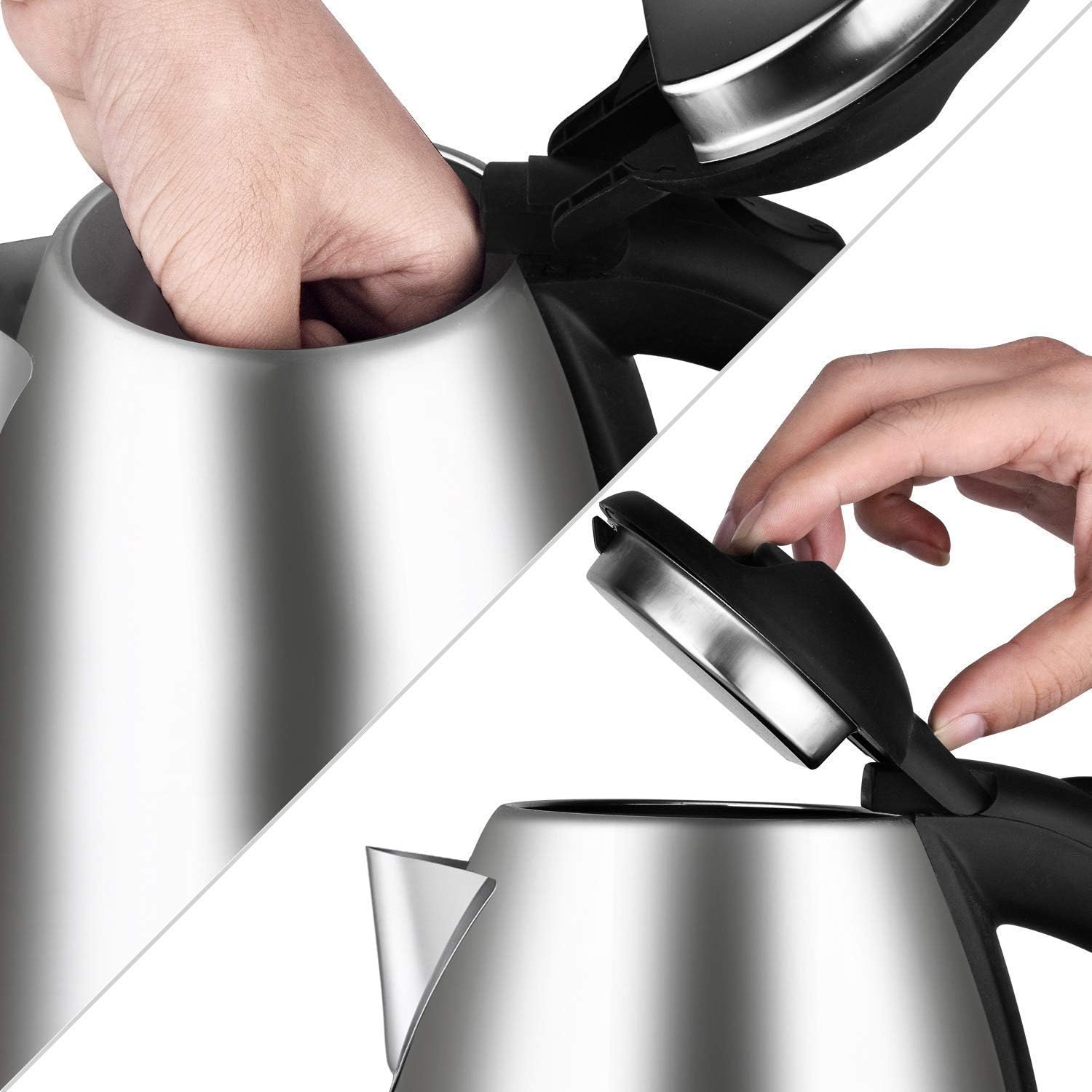 Hervidor eléctrico de 2 litros para agua caliente, té, café, leche, arroz y otros accesorios