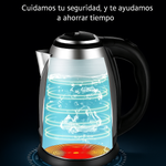 Hervidor eléctrico de 2 litros para agua caliente, té, café, leche, arroz y otros accesorios