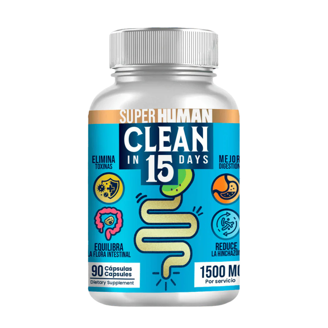 Clean15 Limpieza Completa Estomacal en 15 días - SuperHuman + Envio Gratis